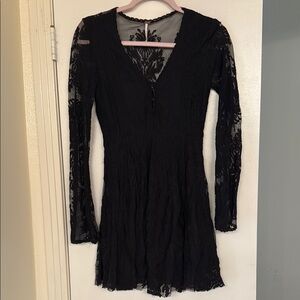 Elegant Black Lace Dress